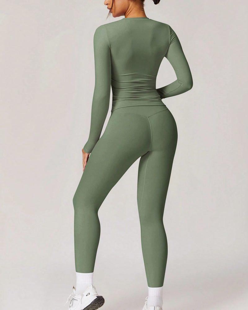 Women's Patchwork Two Piece Yoga Set High Stretch Activewear