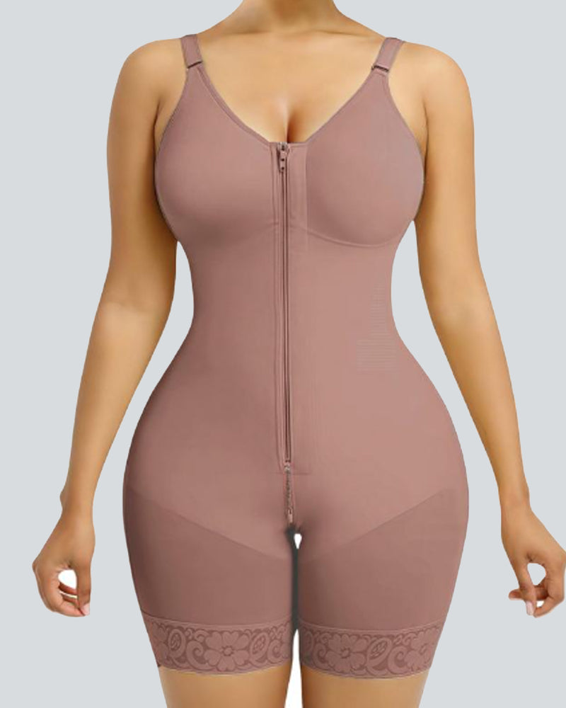 Tummy Control Butt Lifter Shaper with Zipper Crotch Fajas Colombianas