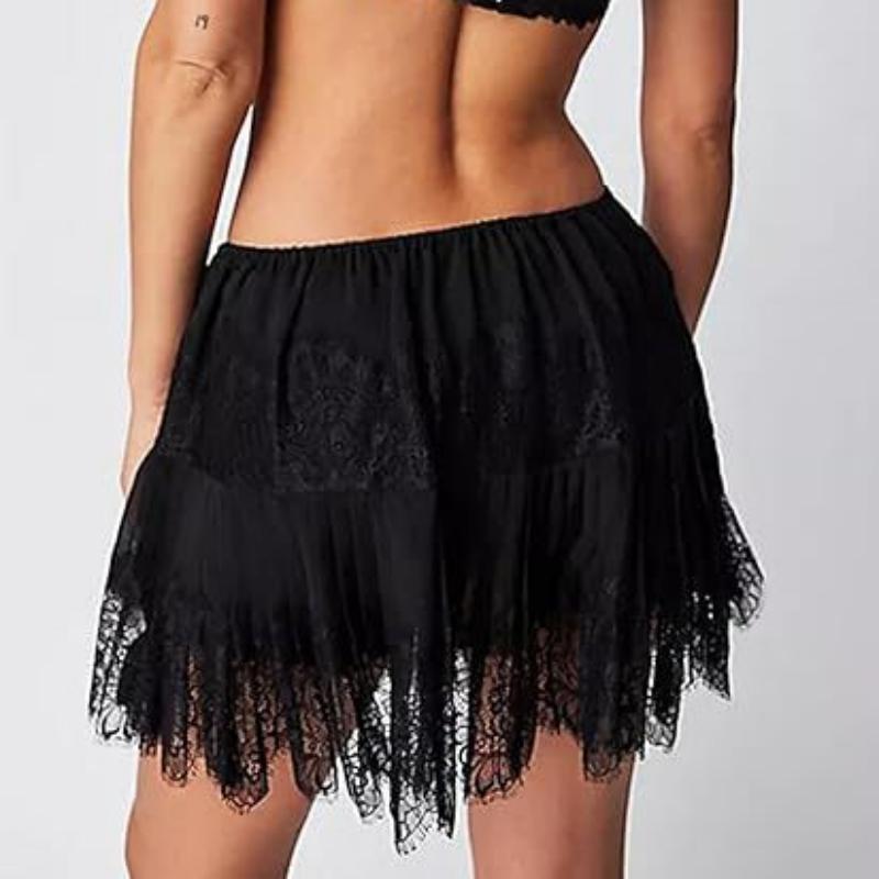 Pearl Lace Mini Skirt