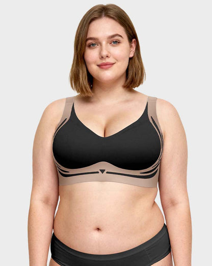 Anti-Sagging Support Shockproof Sports Fixed Cup Bra For Women