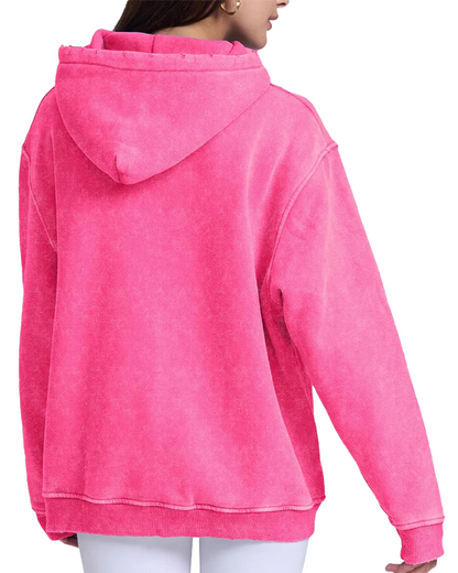 Oversized Unisex Acid Wash Hoodie Pullover