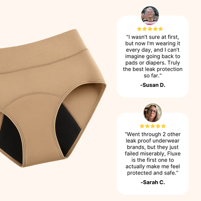 Curvevera 100% Leak-Proof Underwear That Won't Let You Down for Women 60+ (4-Pack)