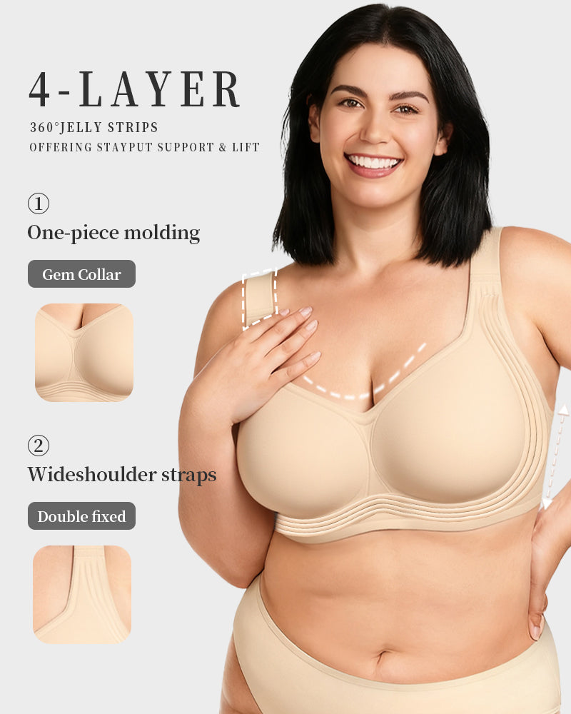 Comfortable Wireless Full Coverage Jelly Smoothing Bra 2.0