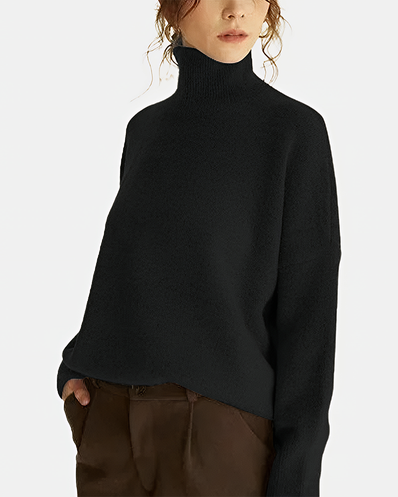 Cozy Turtleneck Knit Pullover Sweater
