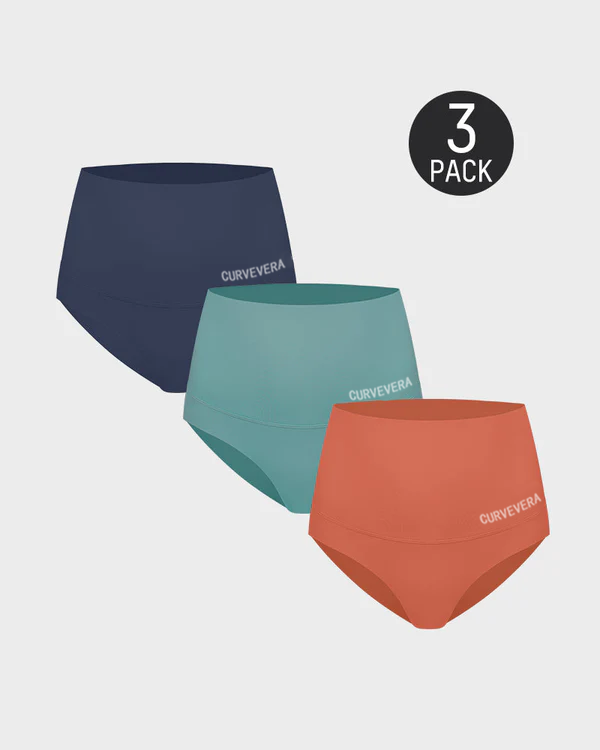 3-Pack High Waisted Tummy Control Briefs