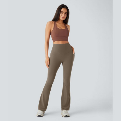 Ultra Sculpt High Waisted Tummy Control Flare Leggings