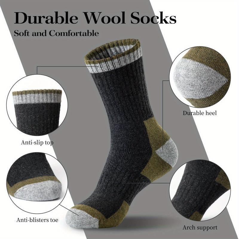 Warm Breathable Merino Wool Hiking Socks