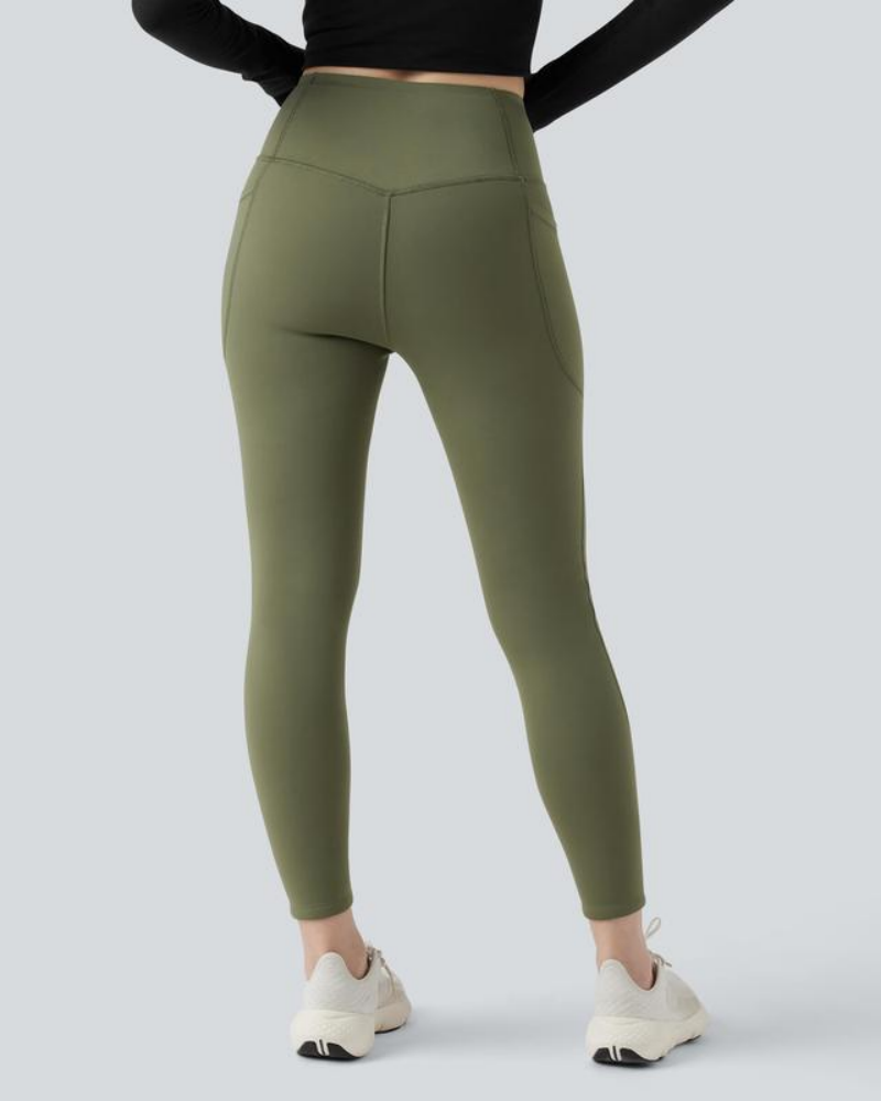 Thermal Tummy Control Yoga Leggings with Pockets