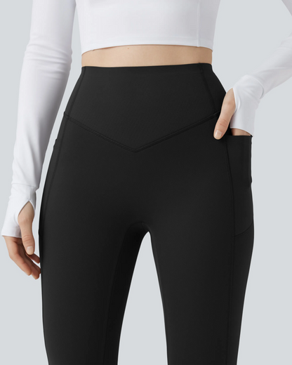 Thermal Tummy Control Yoga Leggings with Pockets