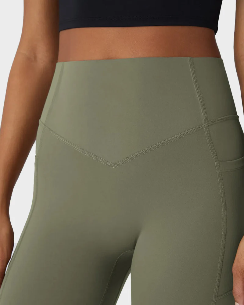 Tummy Control Butt-Lifting Training Leggings with Pockets