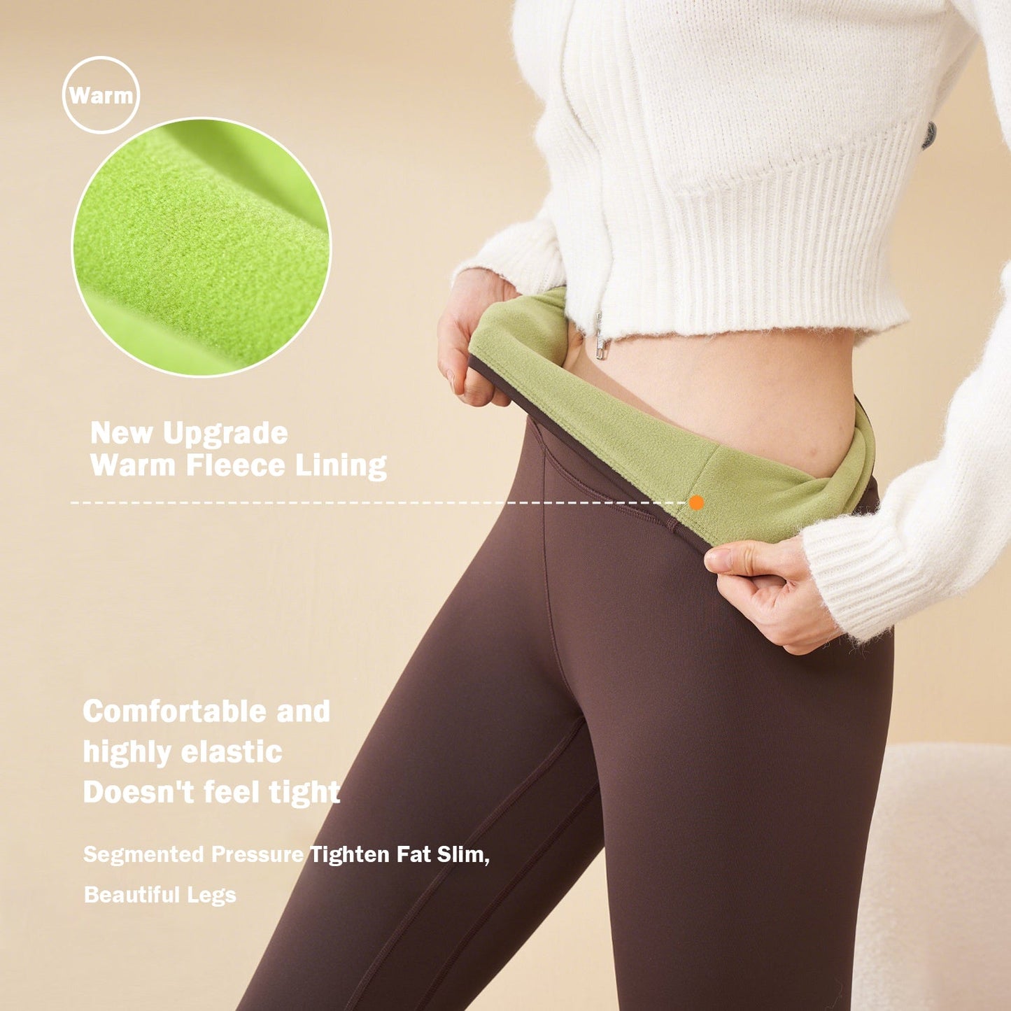 Fleece-Lined Tummy Control Shaping Leggings
