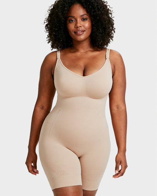 All-in-One Sculpting Bodysuit with Easy-Off Design