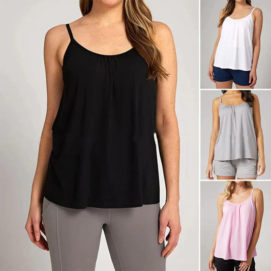 Loose-fitting Tank Top With Built-in Bra