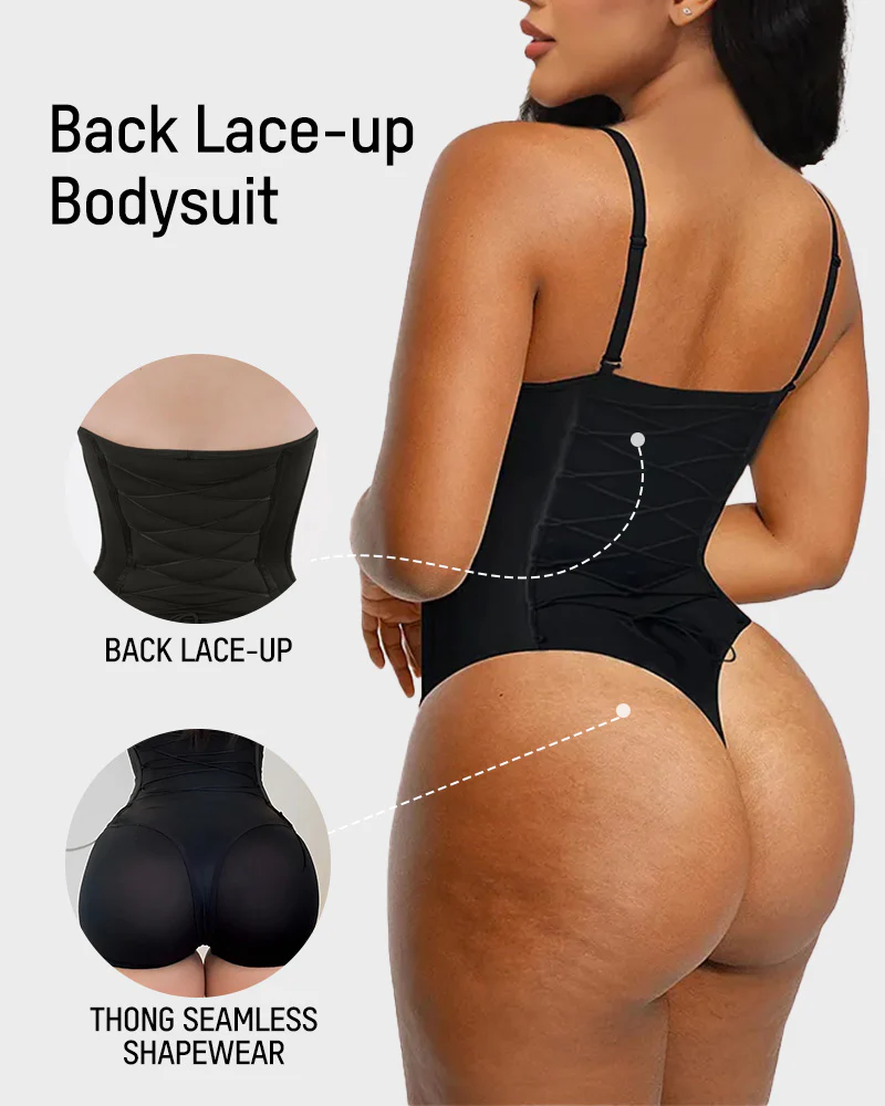 Bodysuit Back Lace-up Shapewear