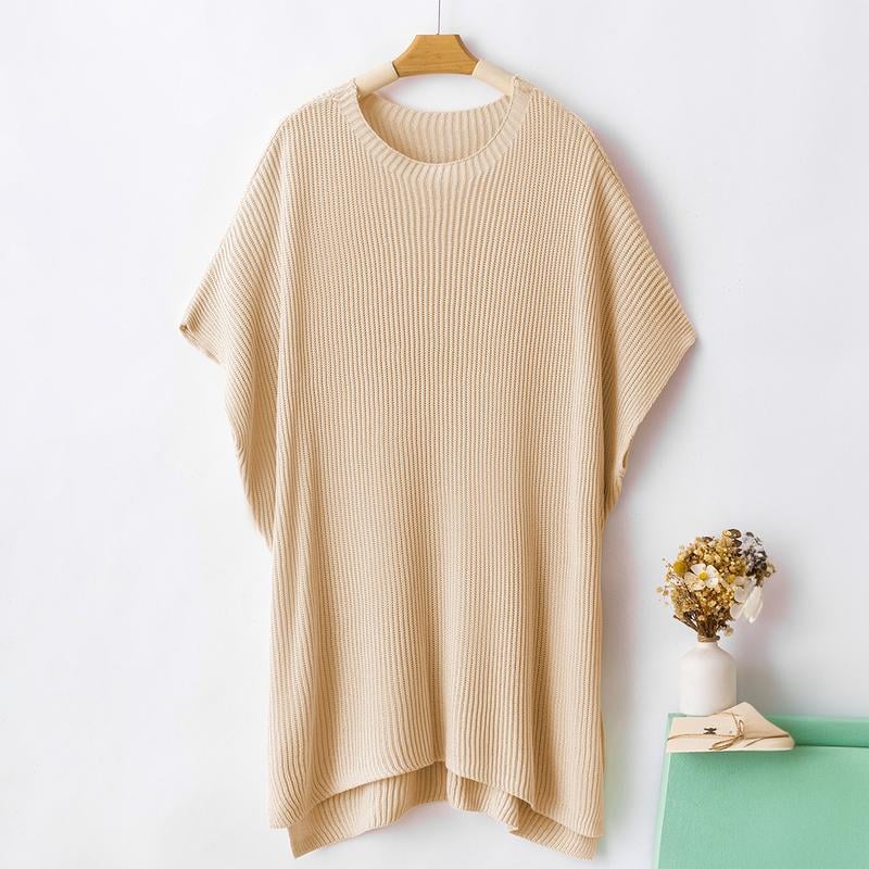 Women's Oversized Loose Round Neck Knitted Top