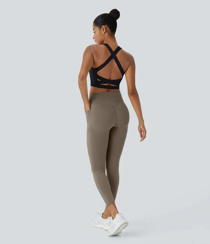 High Waisted Tummy Control Shaping Training Leggings