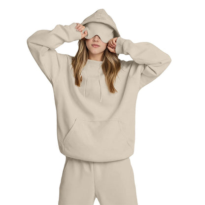 Airplane Model Travel Hoodie Eye Mask Built in Long Sleeve Oversized Sweatshirt