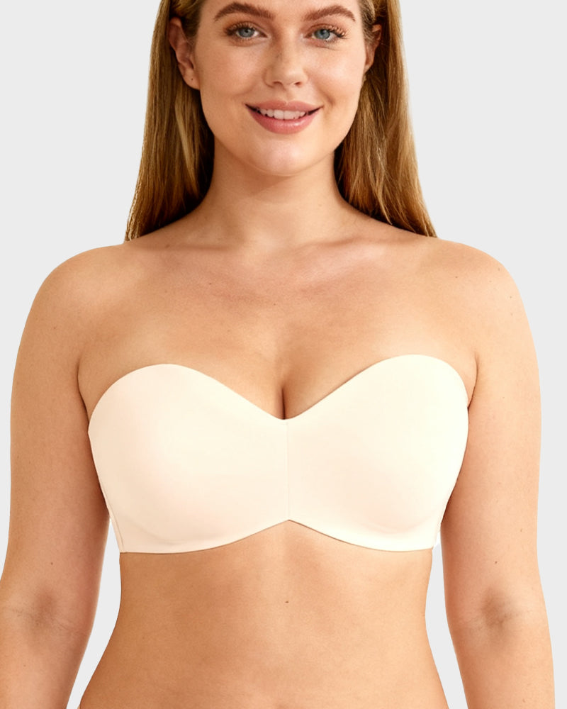 Full Support Non-Slip Convertible Bandeau Bra