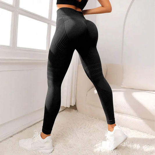 High Waisted And Hip Lifting Yoga Elastic Quick Drying Tight Pants