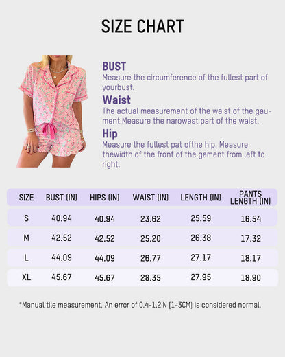 Christmas Candy Cane Print Pajama Short Set