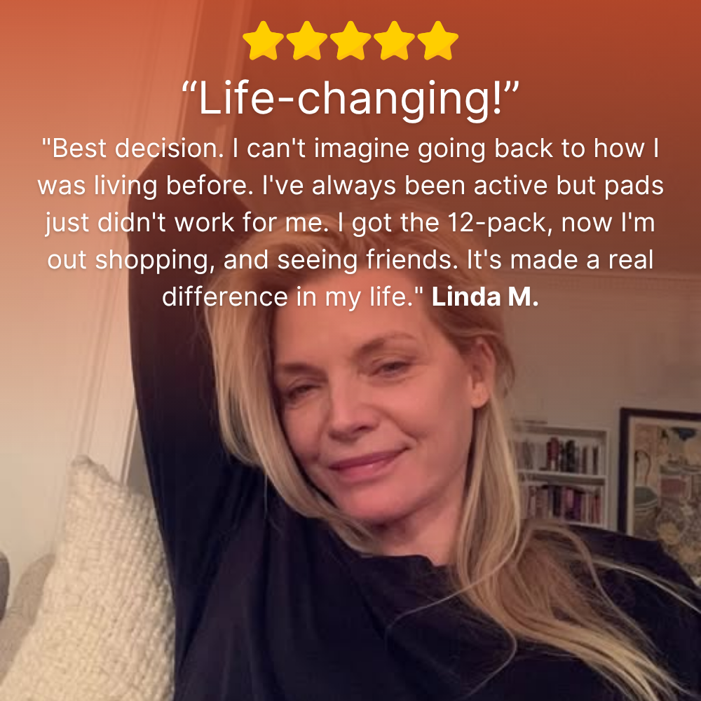 Curvevera 100% Leak-Proof Underwear That Won't Let You Down for Women 60+ (4-Pack)