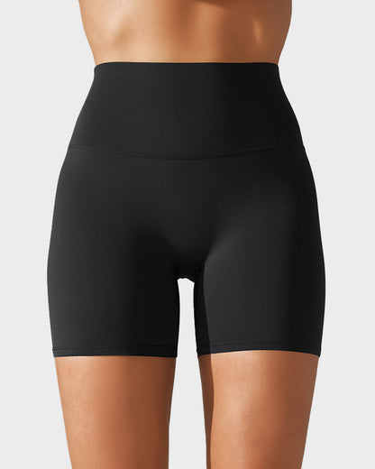 High-Waist Mesh Tummy Control Breathable Boyshorts