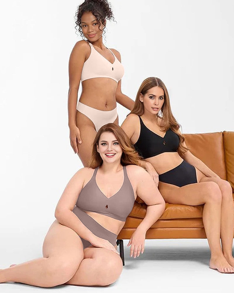 Invisible Jelly Lift Bra with Breathable Water Drop Hollow