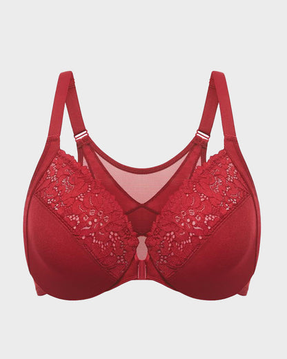 Lace Full Coverage Front Closure Posture Bra