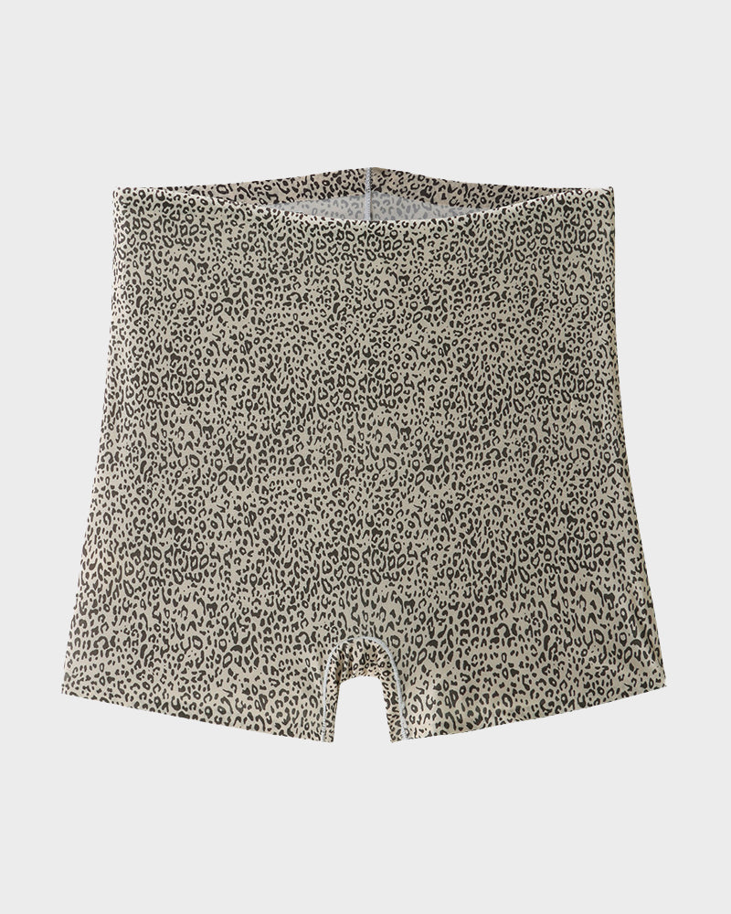 Mid-Rise Ice Silk Leopard Panties (6 Pack)