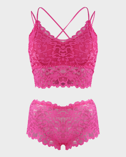 Romantic Lace Bralette & Panty Bundle