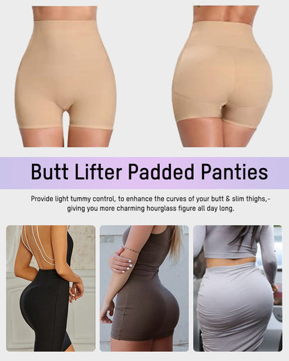 Seamless High-Waist Booty Lift Tummy Control Shapewear Shorts