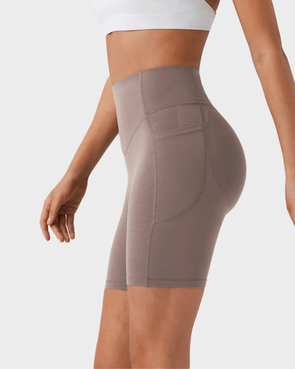 Tummy Control Butt-Lifting Training Shorts with Pockets – 7"