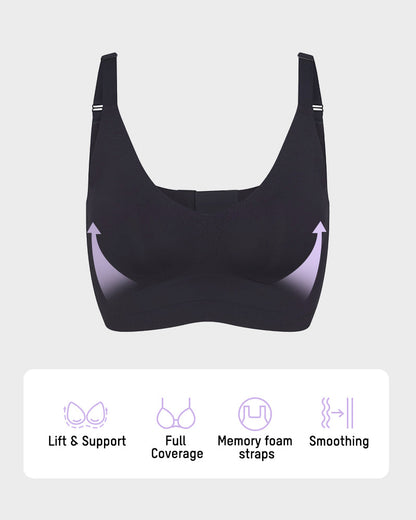 Wireless V-Neck Back & Side Smoothing Bra