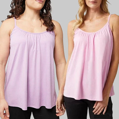 Loose-fitting Tank Top With Built-in Bra