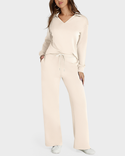 Women's Fall Transition 2-Piece Set - Breathable & Wrinkle Resistant Sweatsuits Sets
