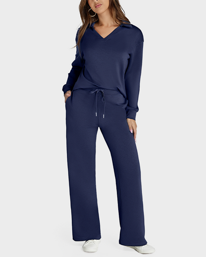 Women's Fall Transition 2-Piece Set - Breathable & Wrinkle Resistant Sweatsuits Sets